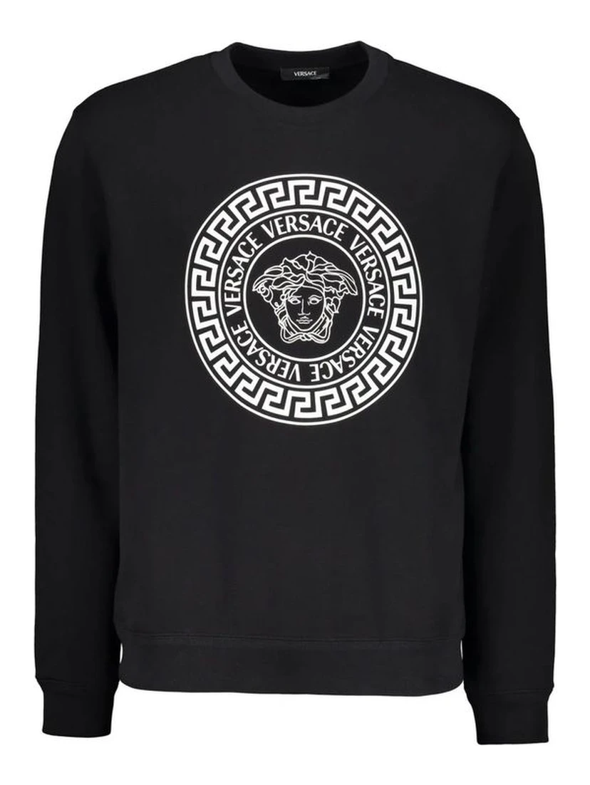 Black Cotton Sweatshirt