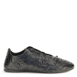 Black Calf Leather Bos Taurus Athletic Sneakers