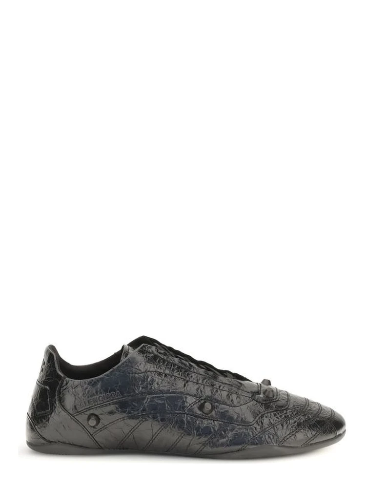 Black Calf Leather Bos Taurus Athletic Sneakers