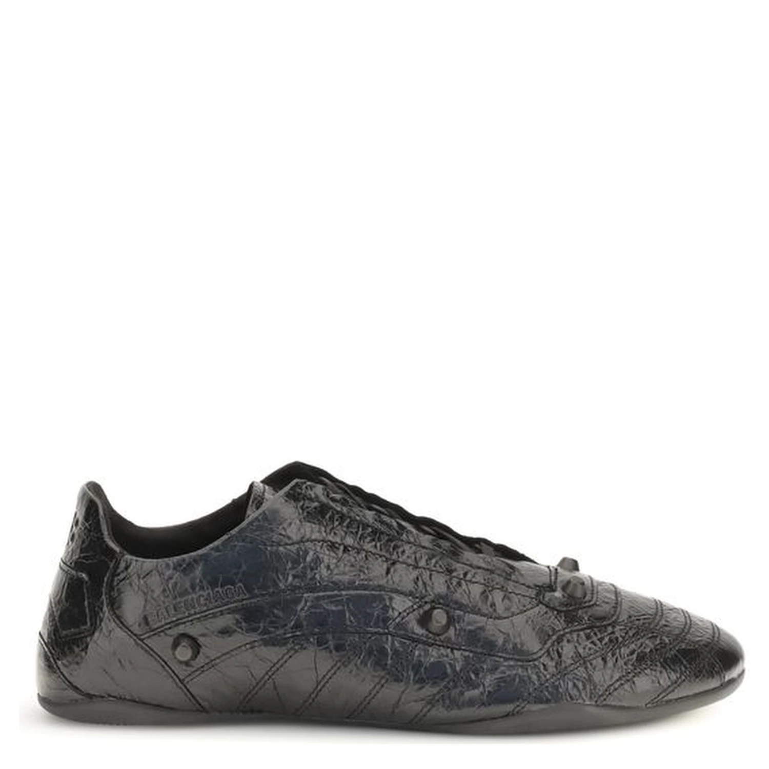 Black Calf Leather Bos Taurus Athletic Sneakers