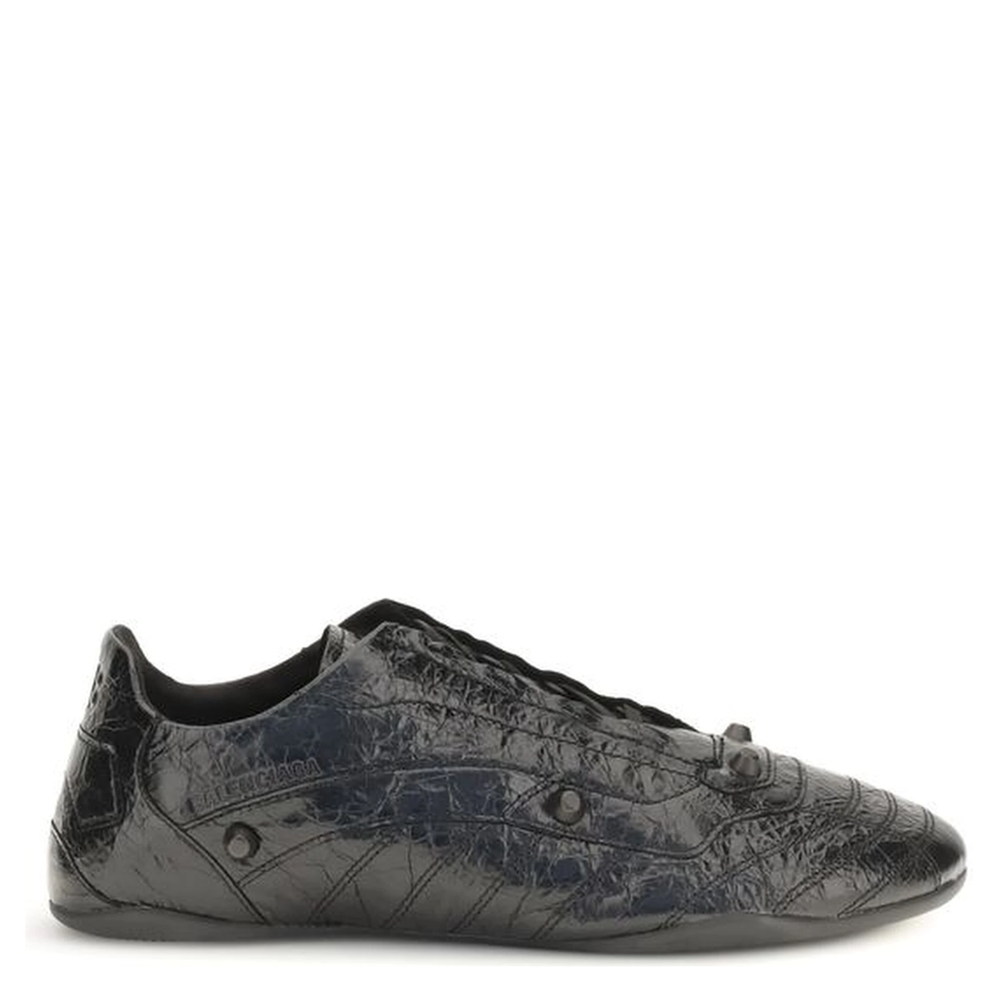 Black Calf Leather Bos Taurus Athletic Sneakers
