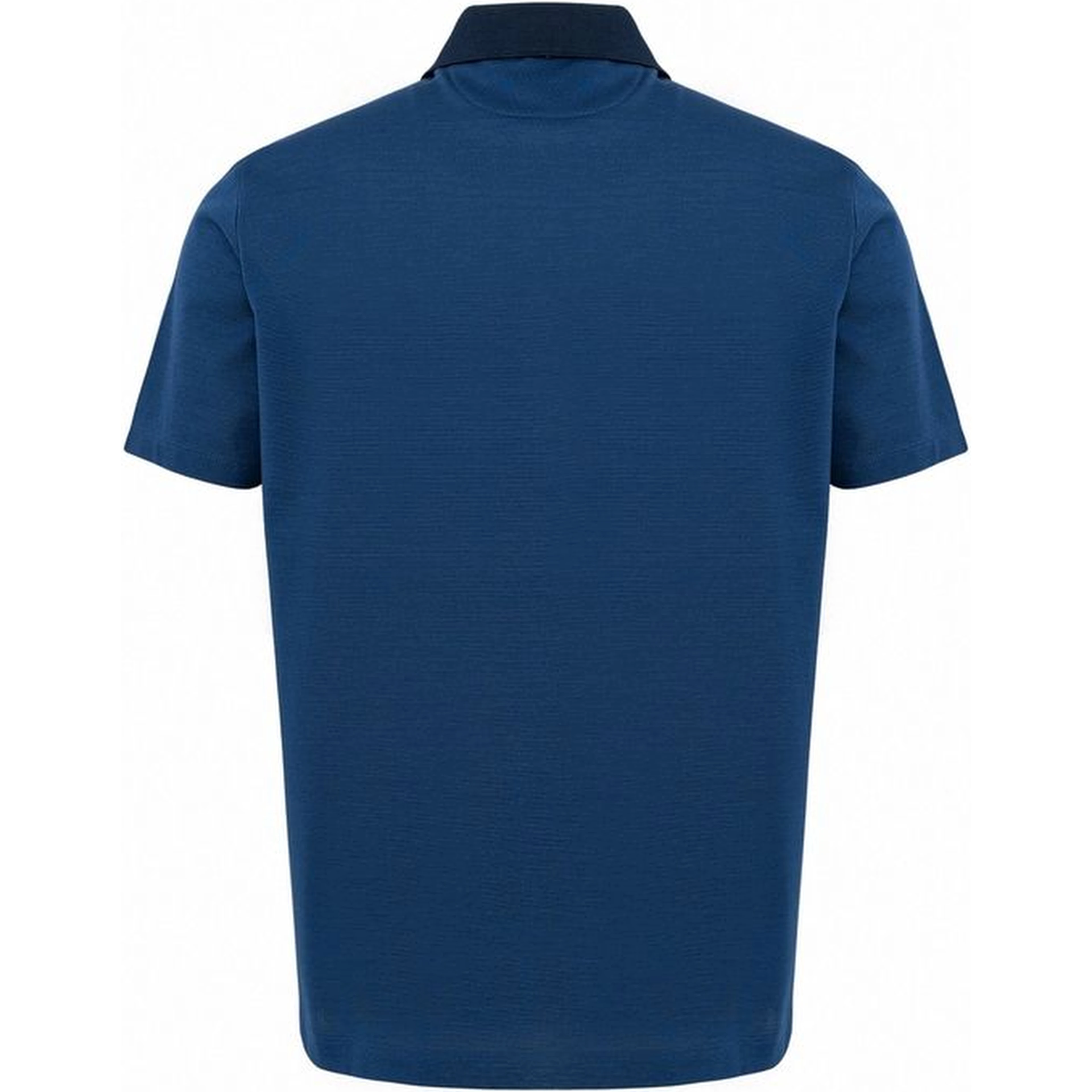 Blue Cotton Polo Shirt