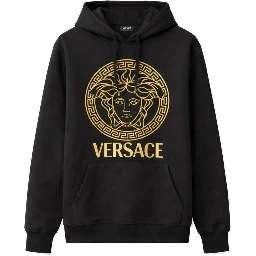 Black Cotton Hoodie