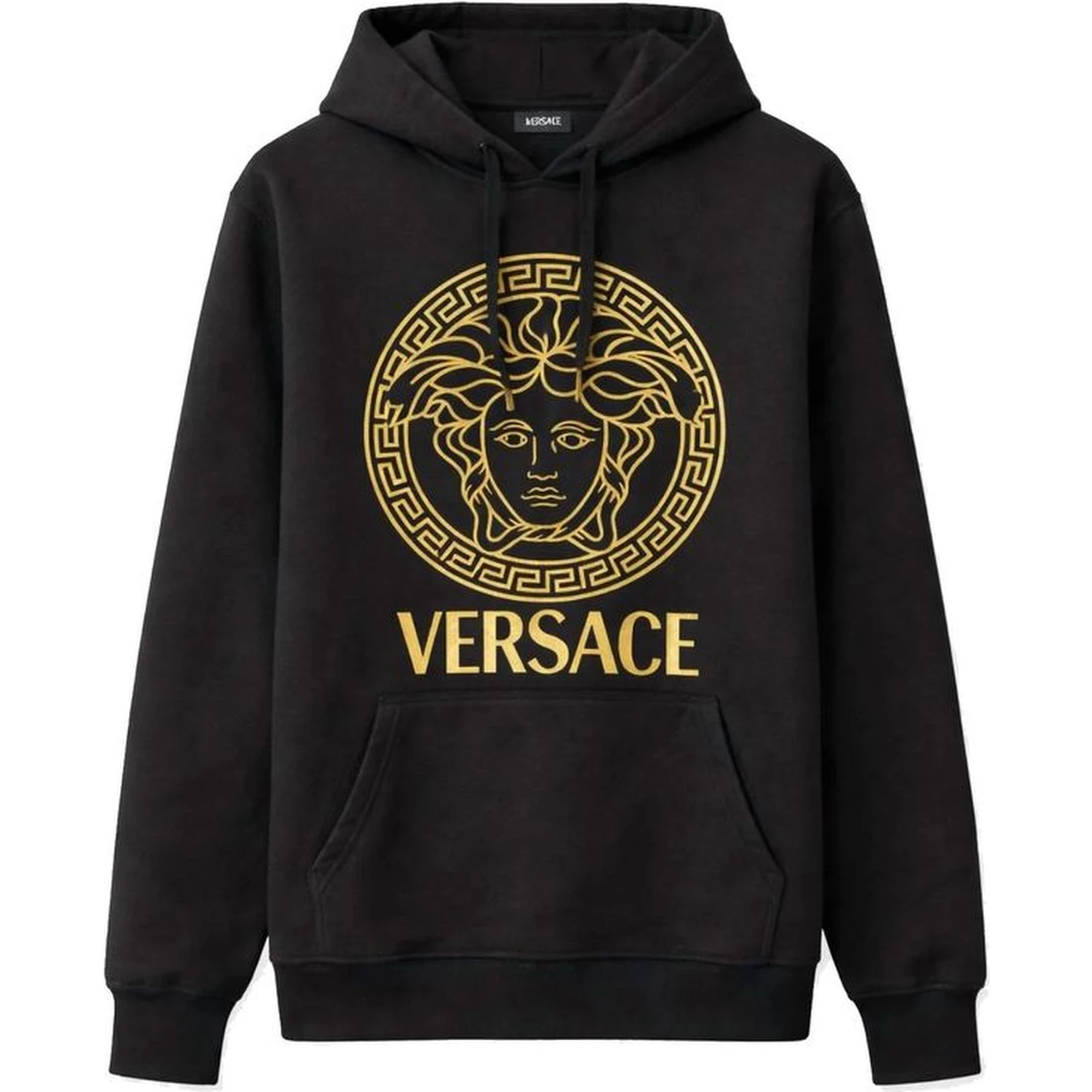 Black Cotton Hoodie