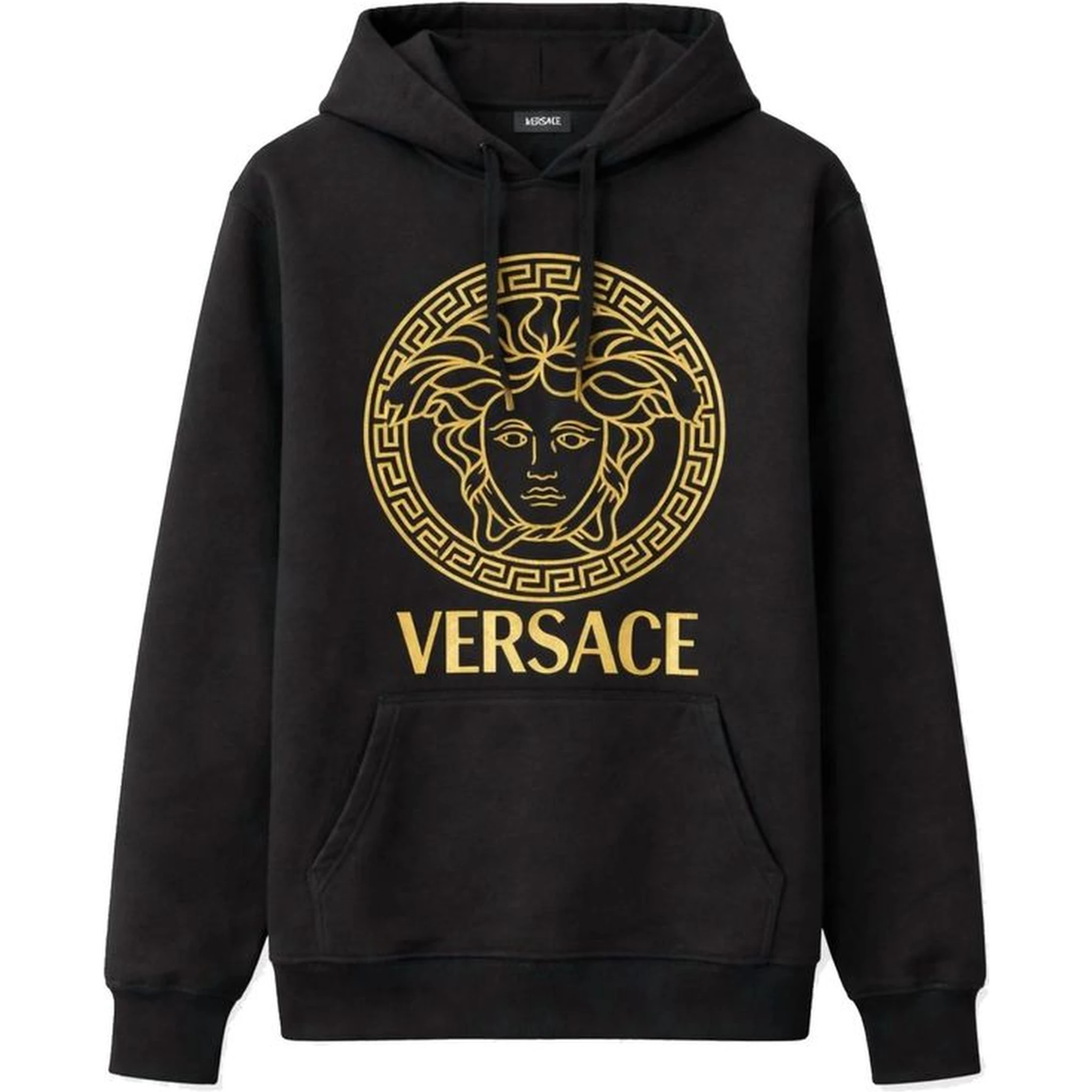 Black Cotton Hoodie
