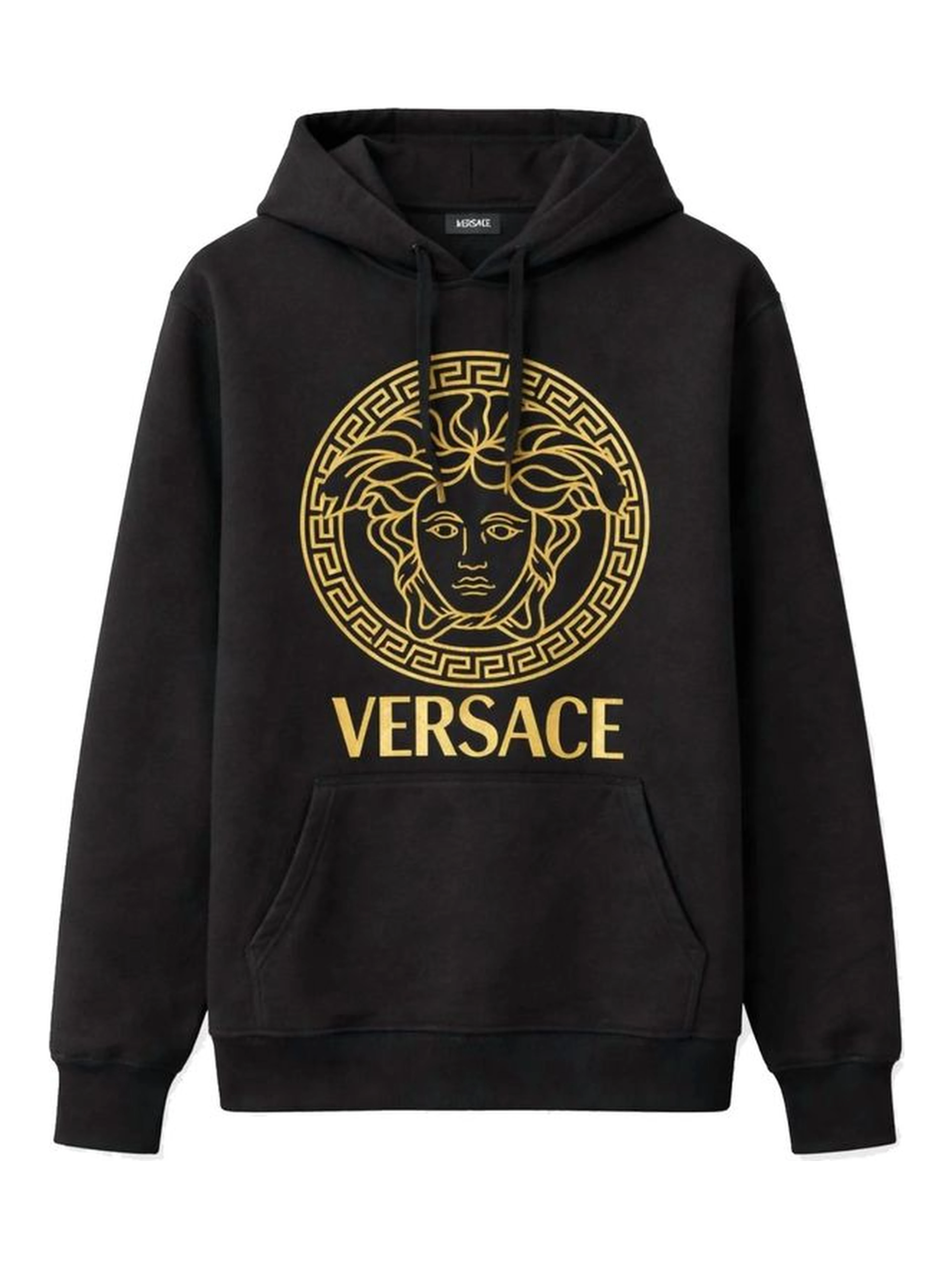 Black Cotton Hoodie
