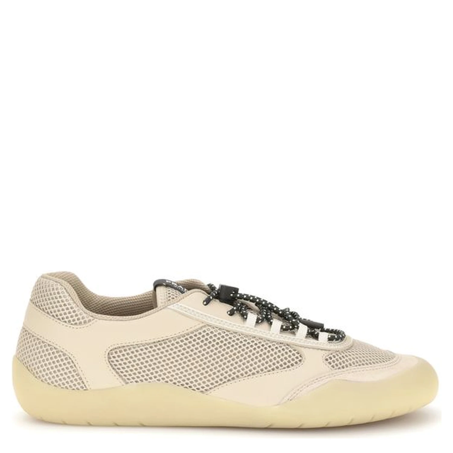 Beige Polyester Athletic Sneakers