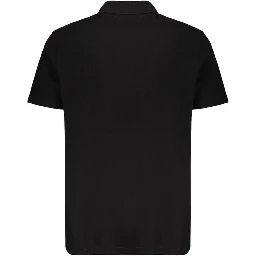 Black Cotton Polo Shirt