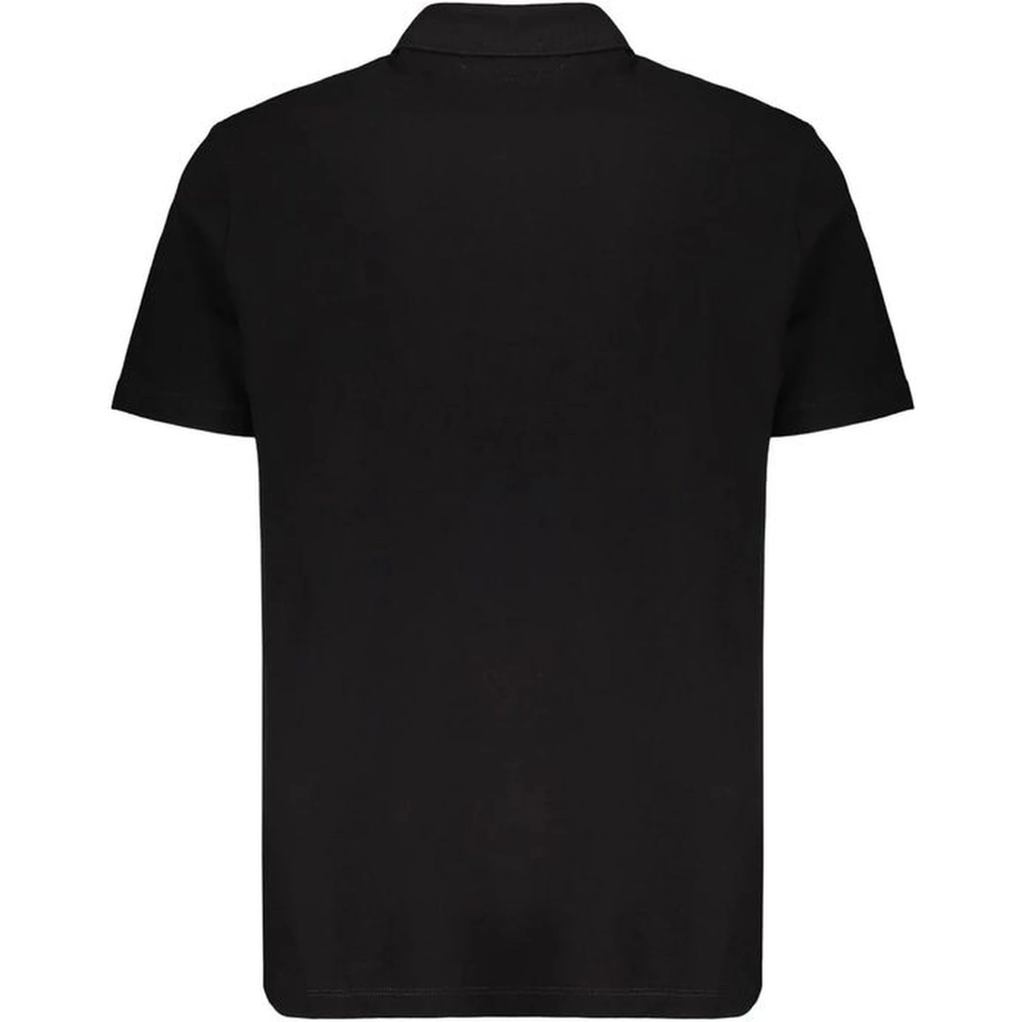 Black Cotton Polo Shirt
