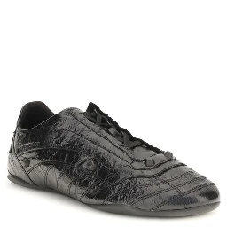 Black Calf Leather Bos Taurus Athletic Sneakers