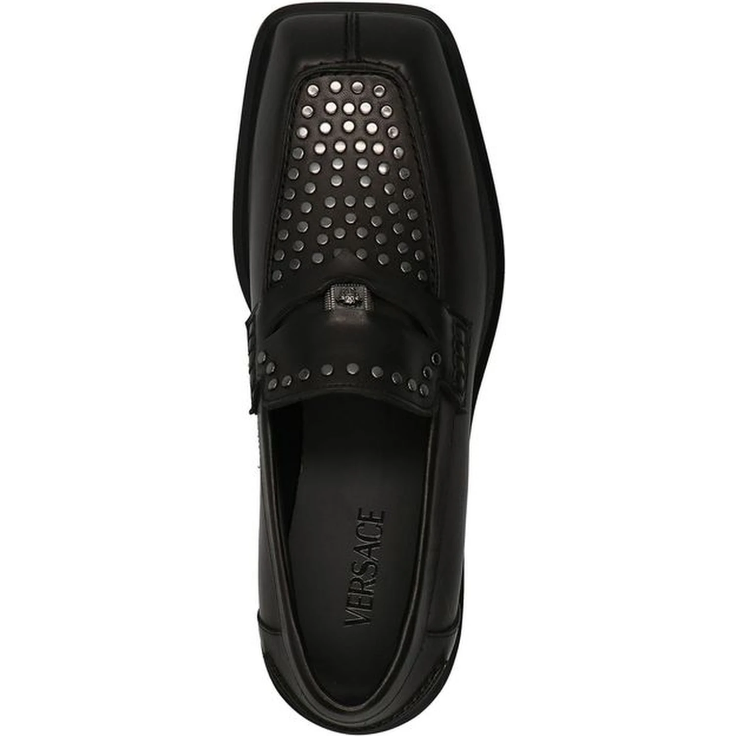 Black Leather Slip-On Loafers