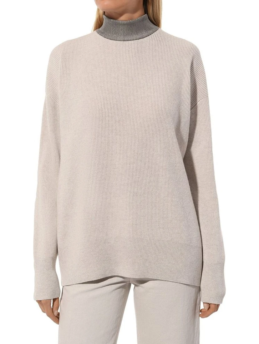 Beige Cashmere Sweater