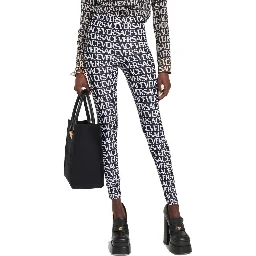 Black Elastane Leggings