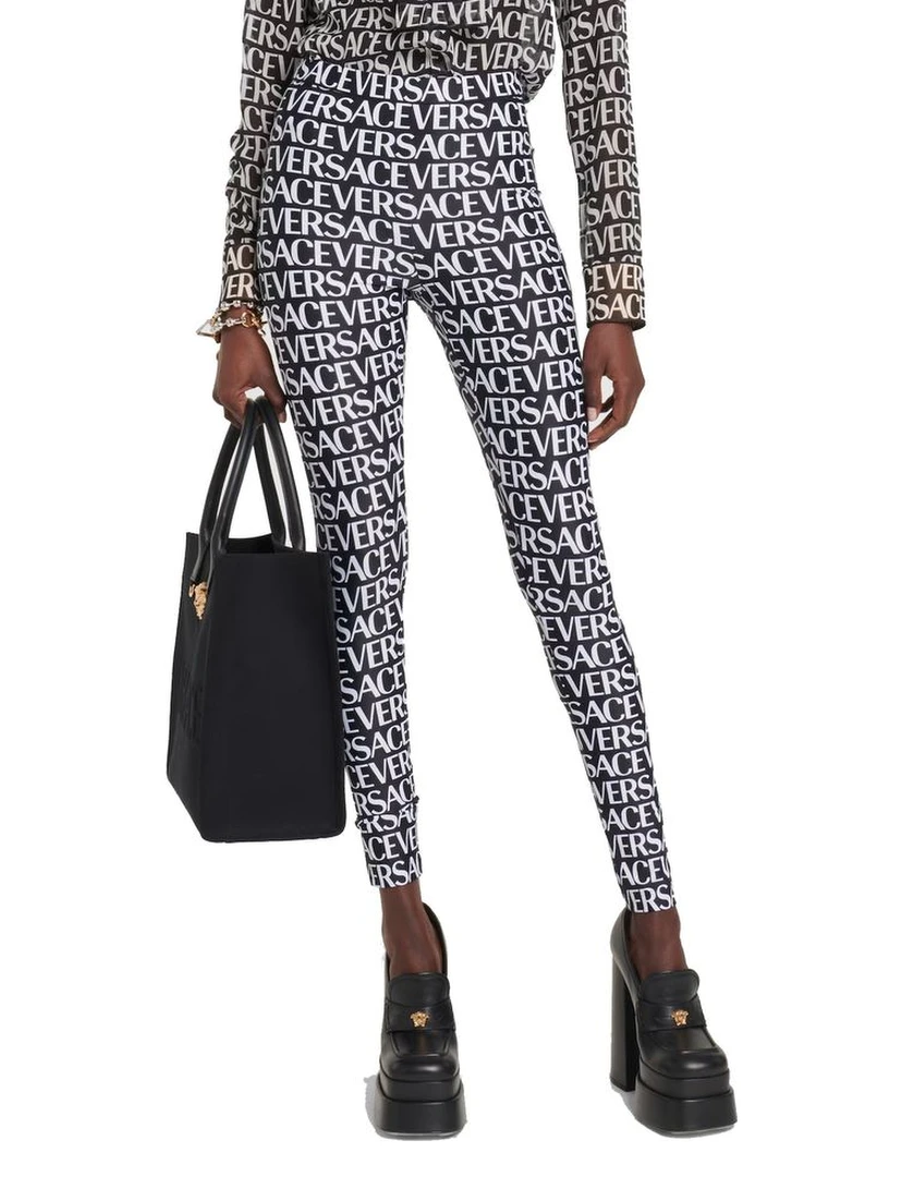 Black Elastane Leggings