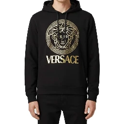 Black Cotton Hoodie