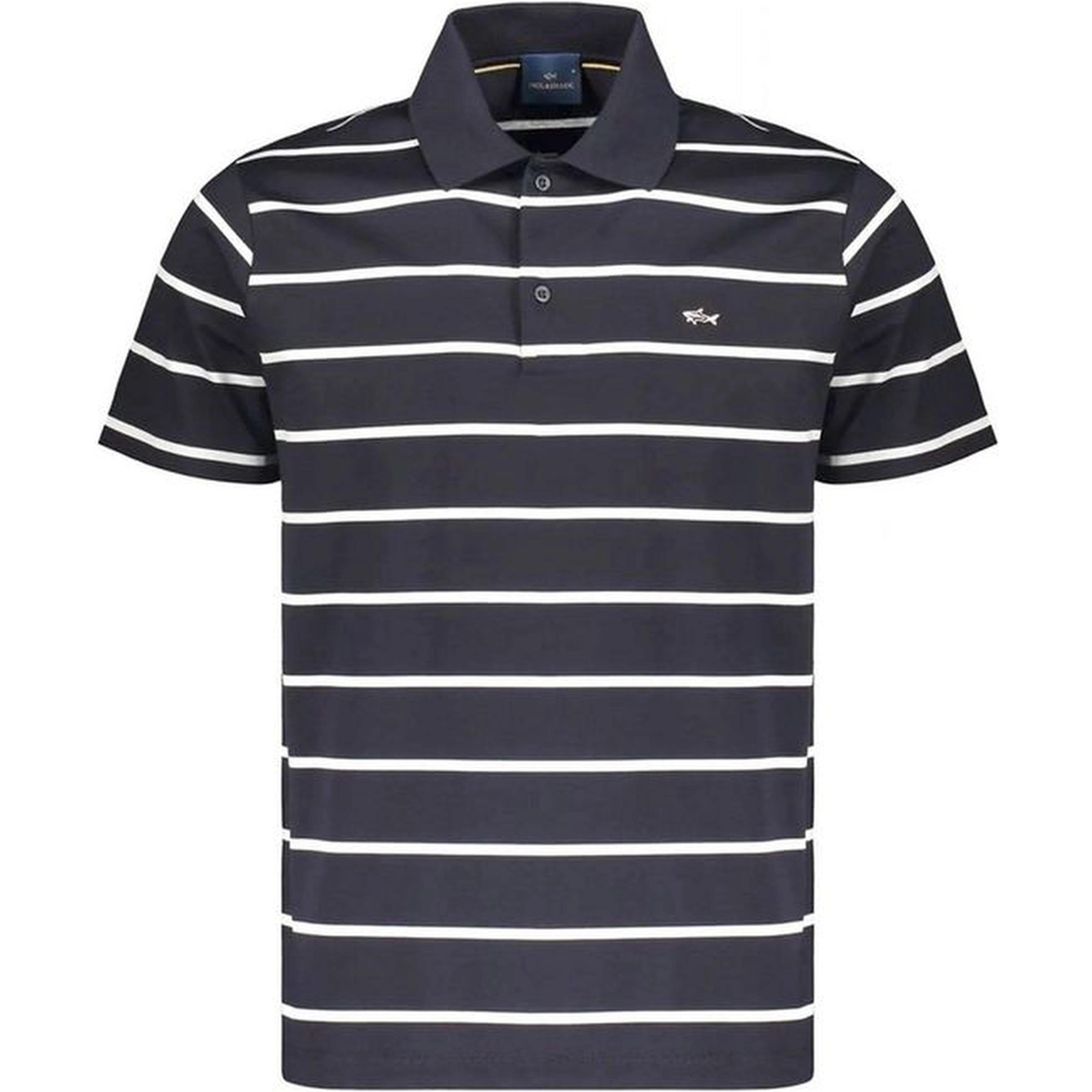 Blue Cotton Polo Shirt