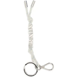 White Recycled Polyamide Keychain