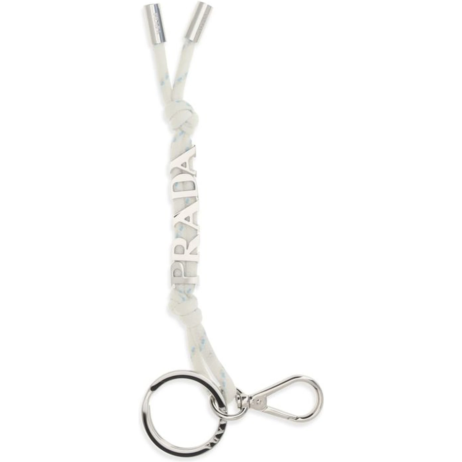 White Recycled Polyamide Keychain