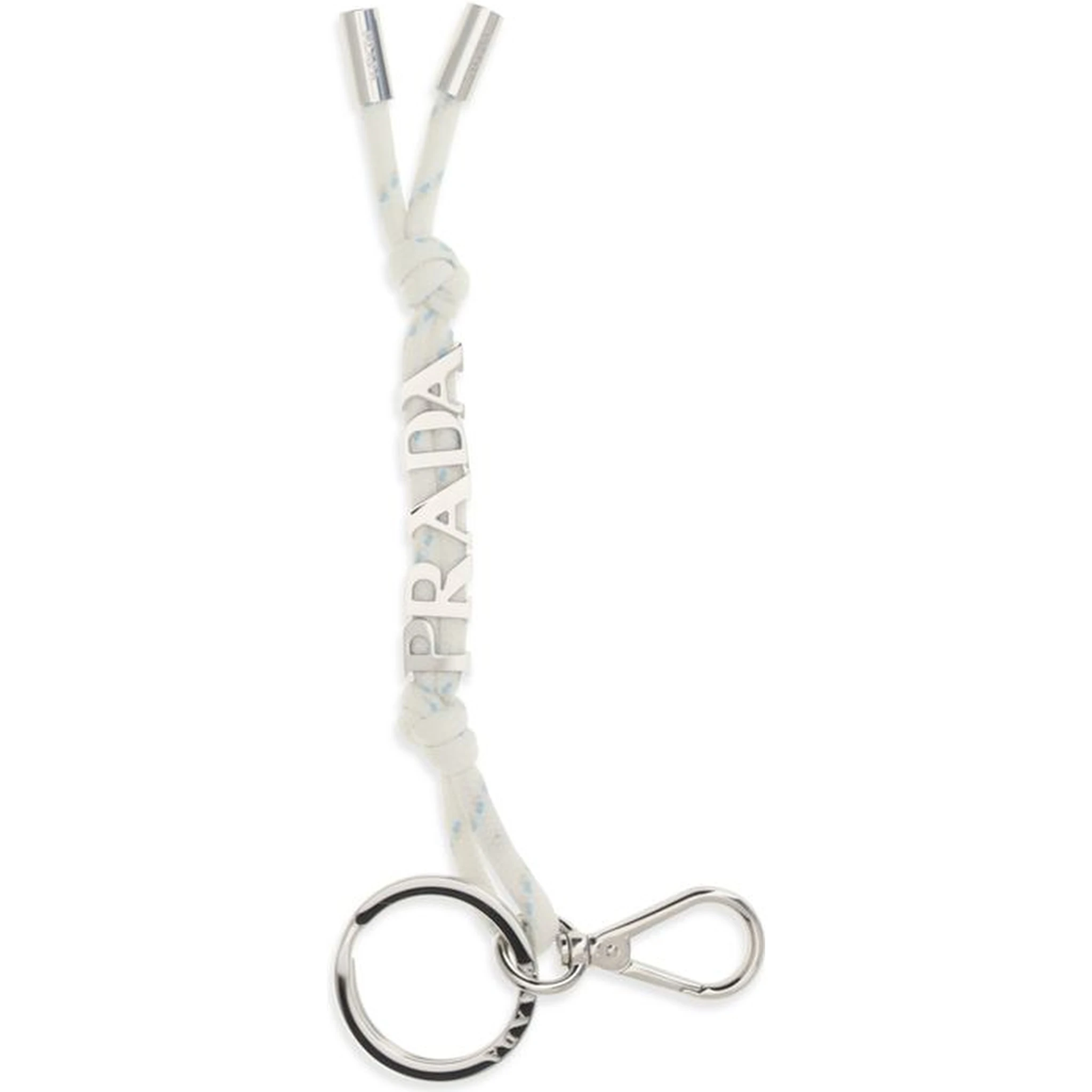 White Recycled Polyamide Keychain