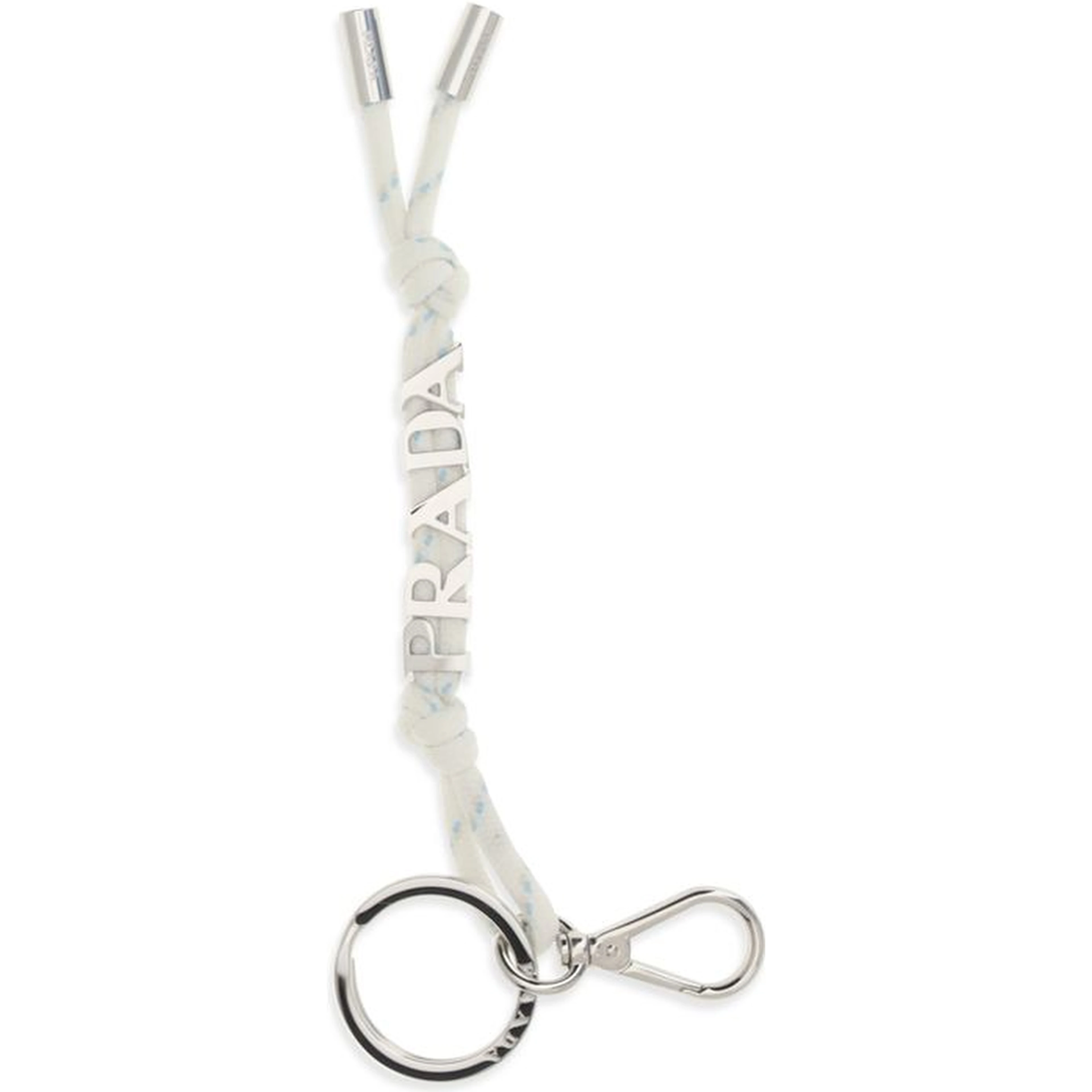 White Recycled Polyamide Keychain