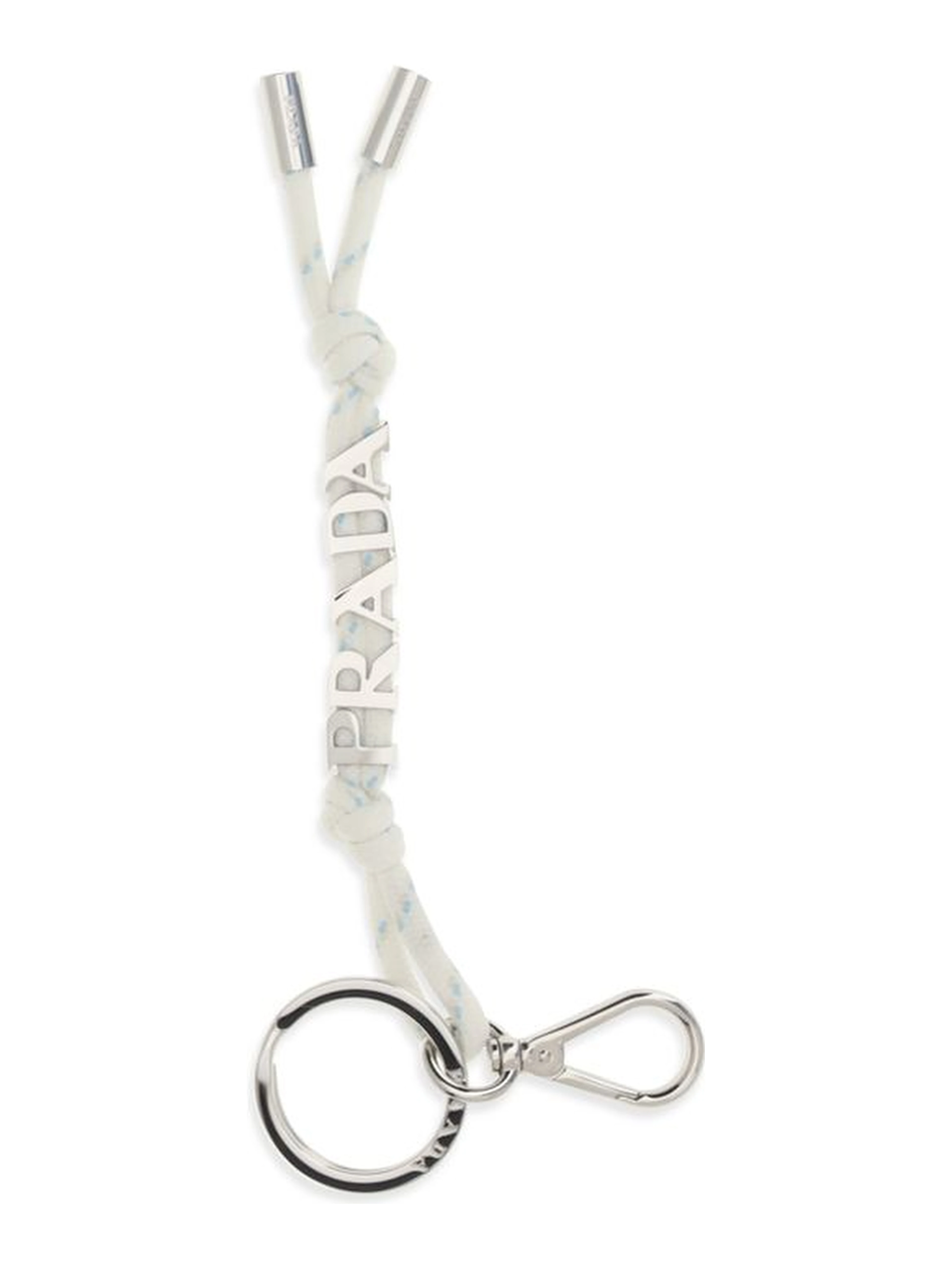 White Recycled Polyamide Keychain