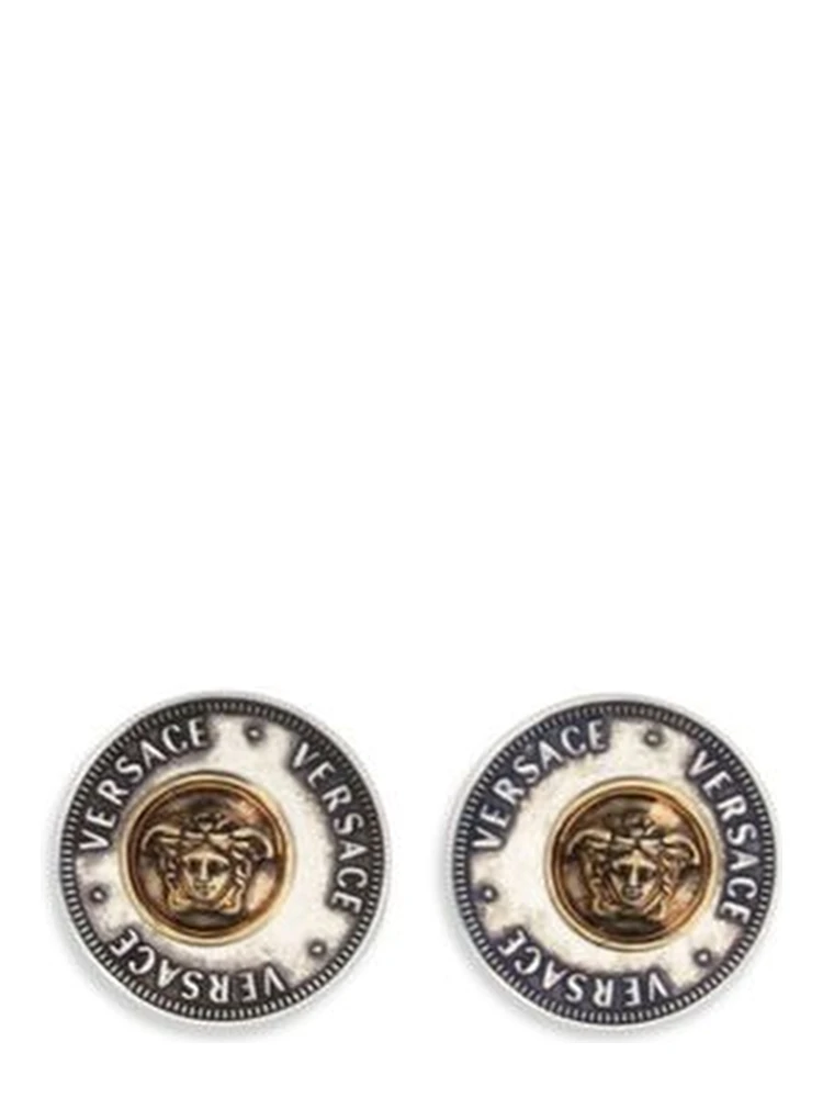 Gray Brass Earrings
