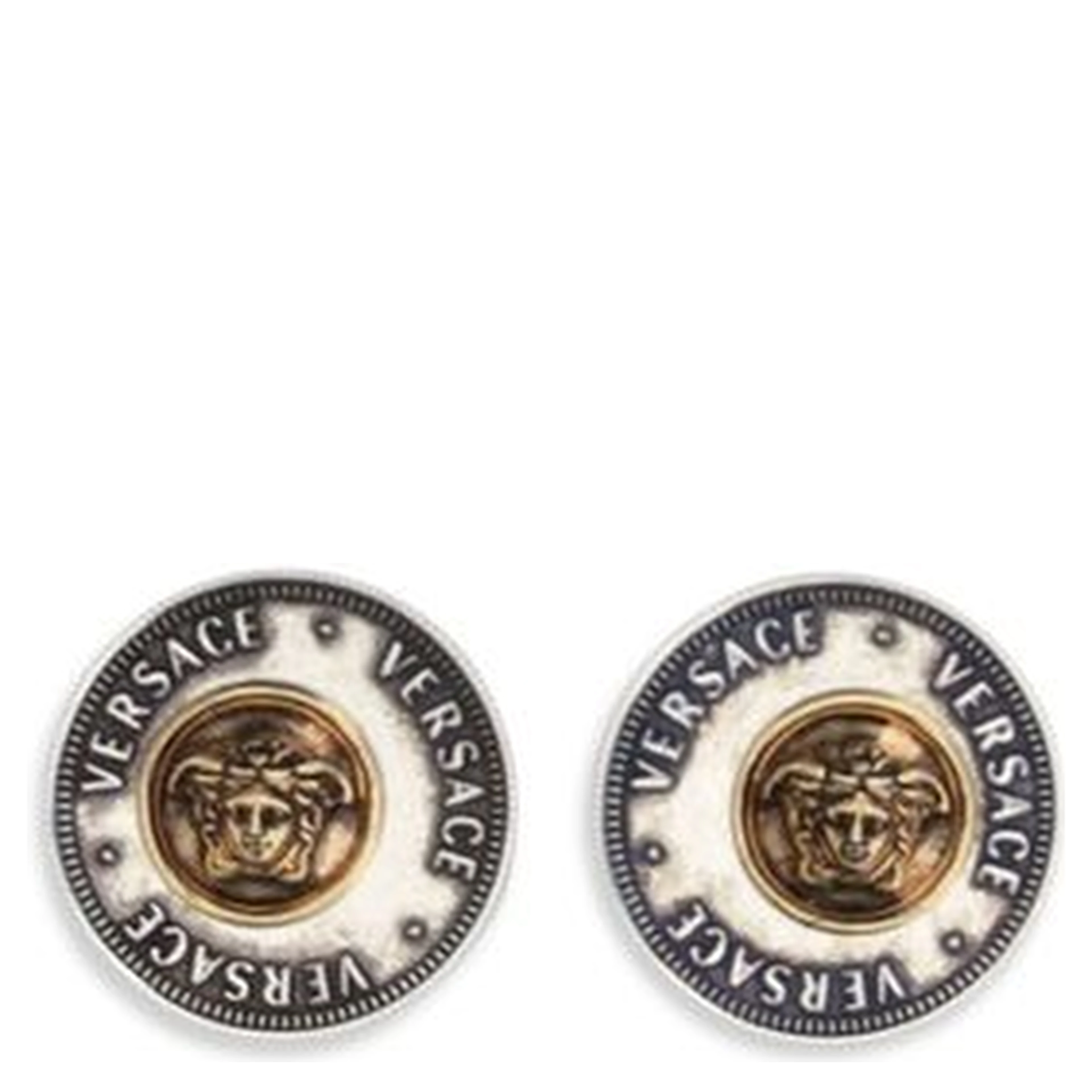 Gray Brass Earrings