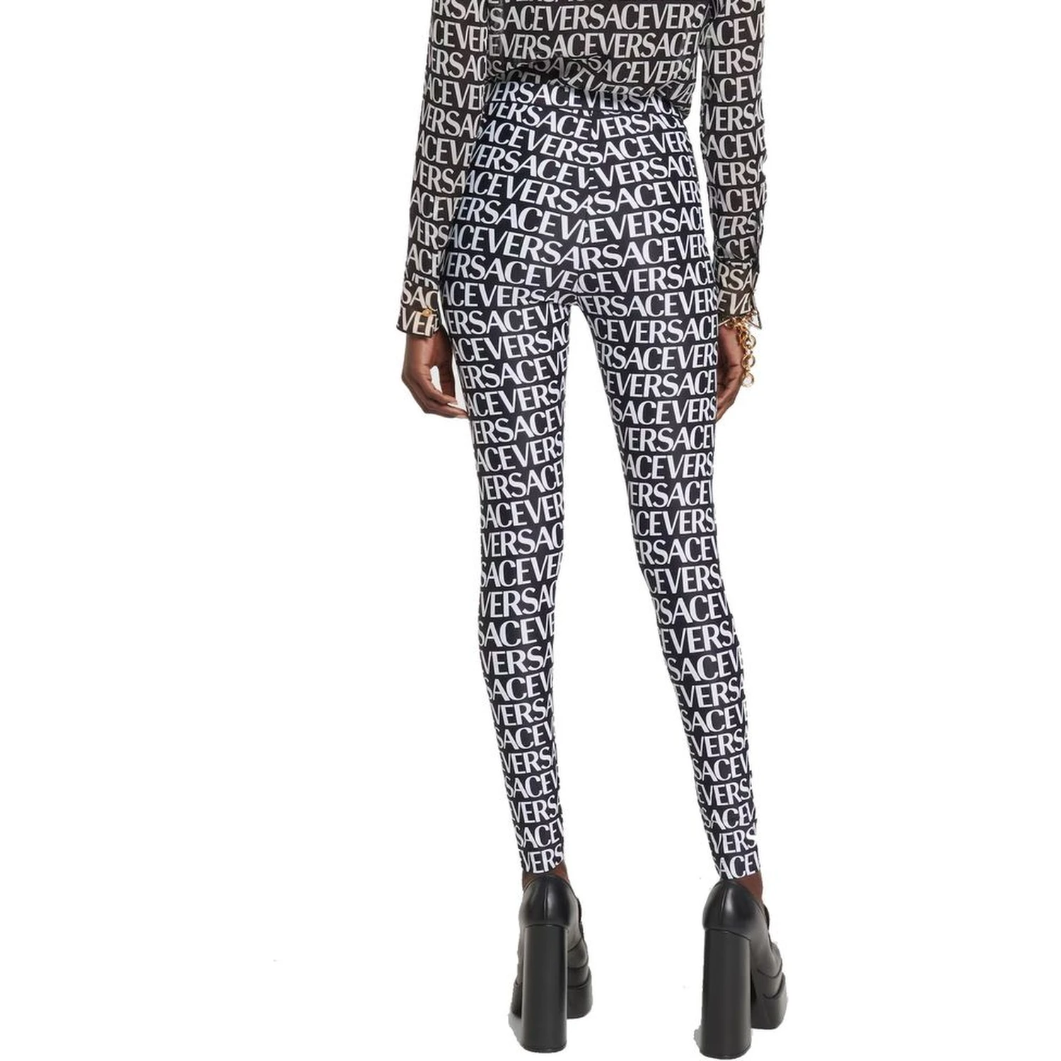 Black Elastane Leggings