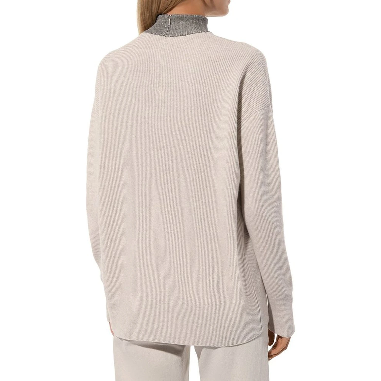 Beige Cashmere Sweater