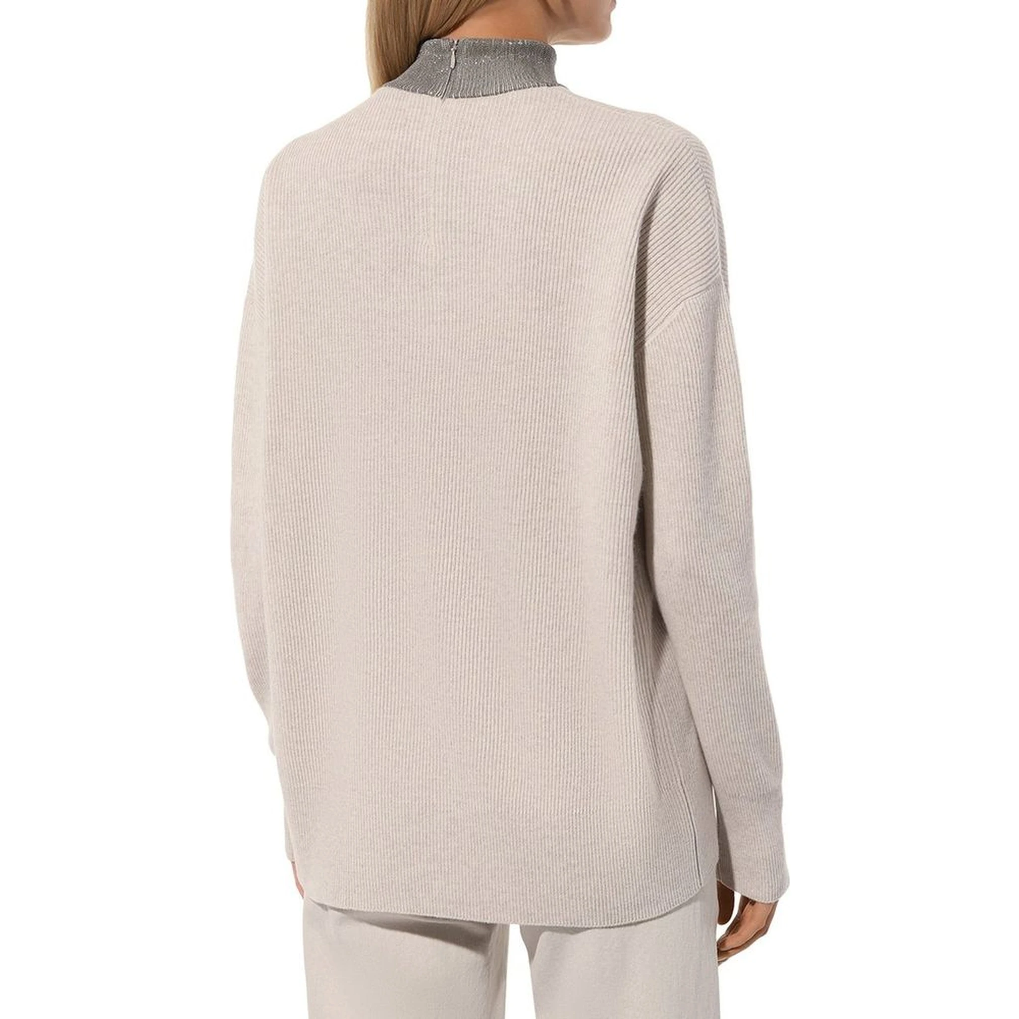 Beige Cashmere Sweater