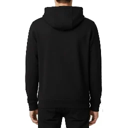 Black Cotton Hoodie