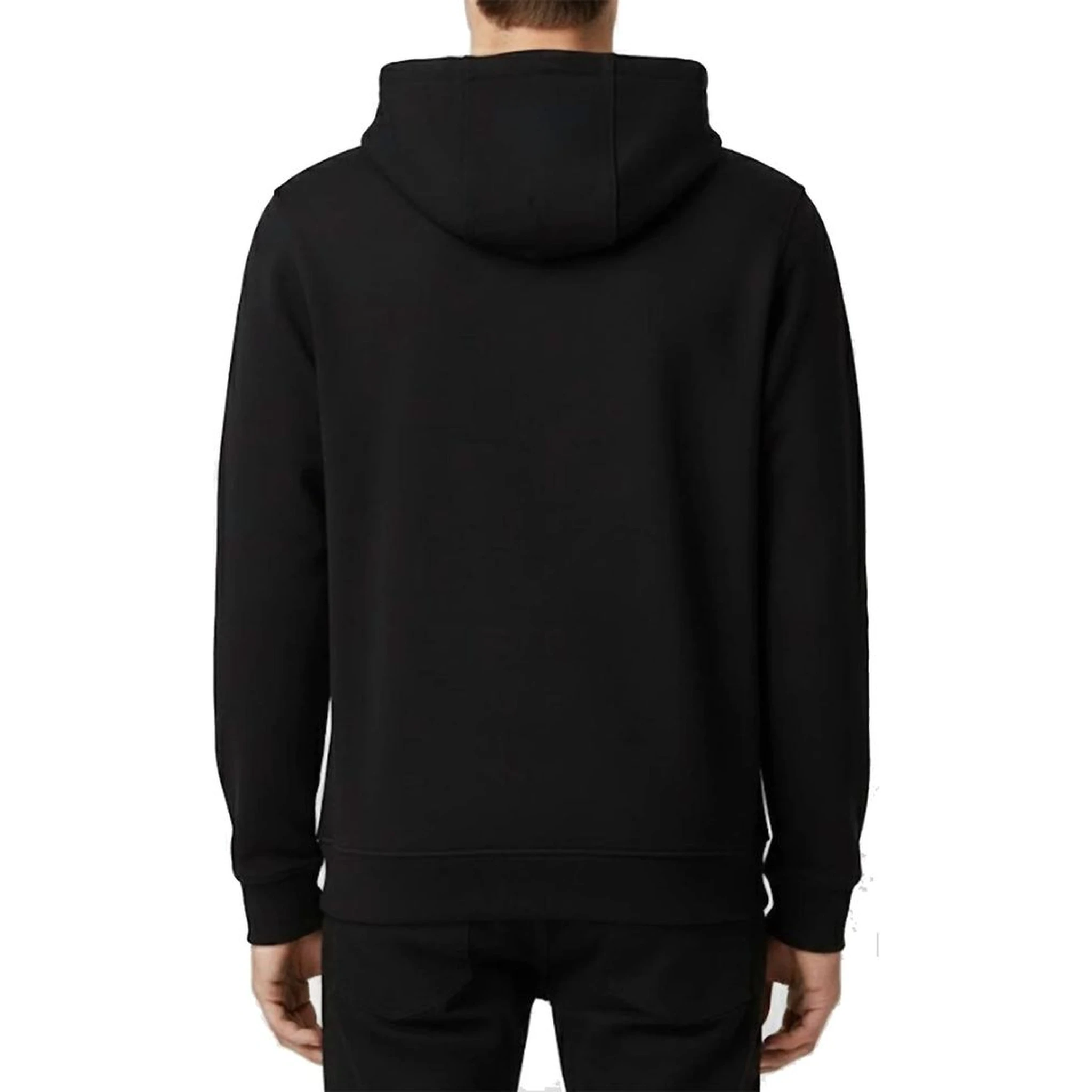 Black Cotton Hoodie