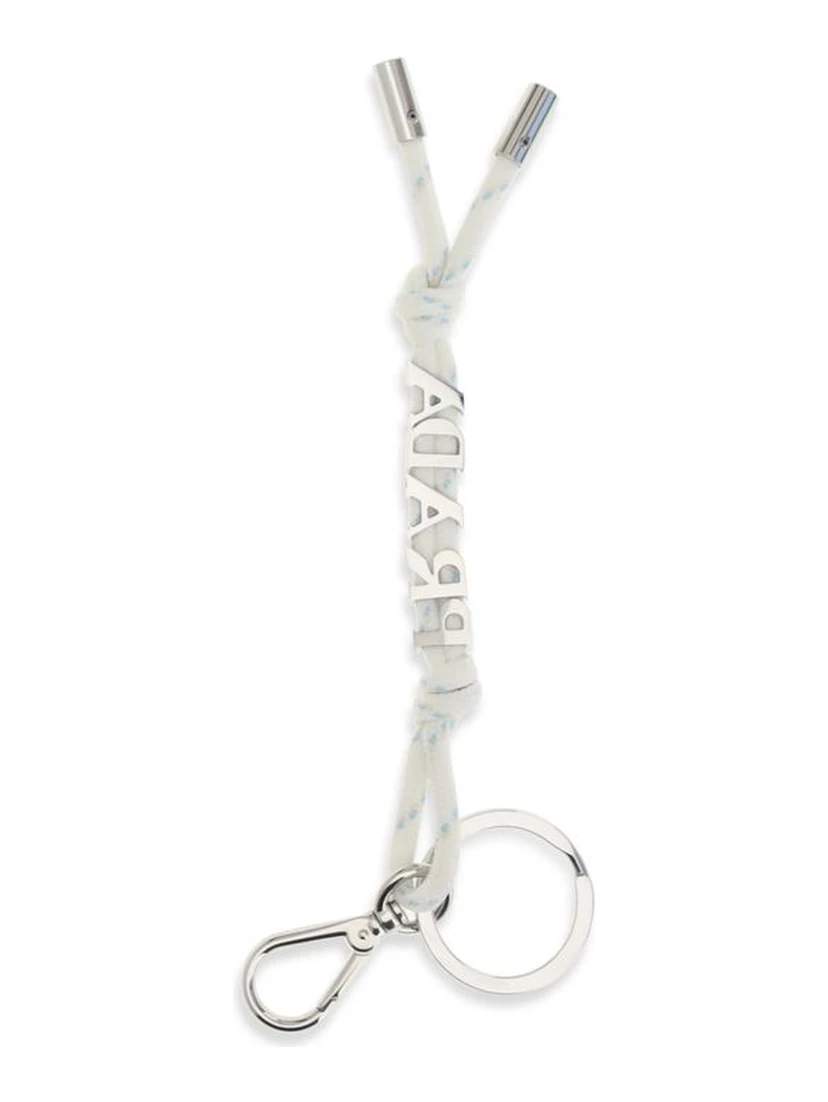 White Recycled Polyamide Keychain
