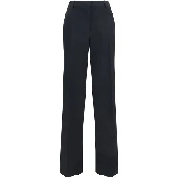 Black Wool Oves Aries Casual Pants