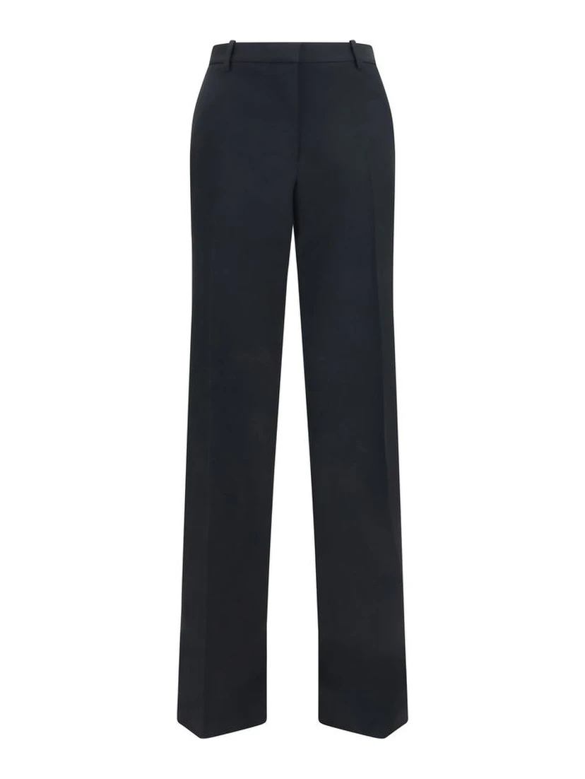 Black Wool Oves Aries Casual Pants