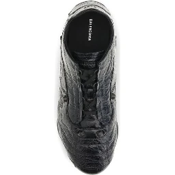 Black Calf Leather Bos Taurus Athletic Sneakers