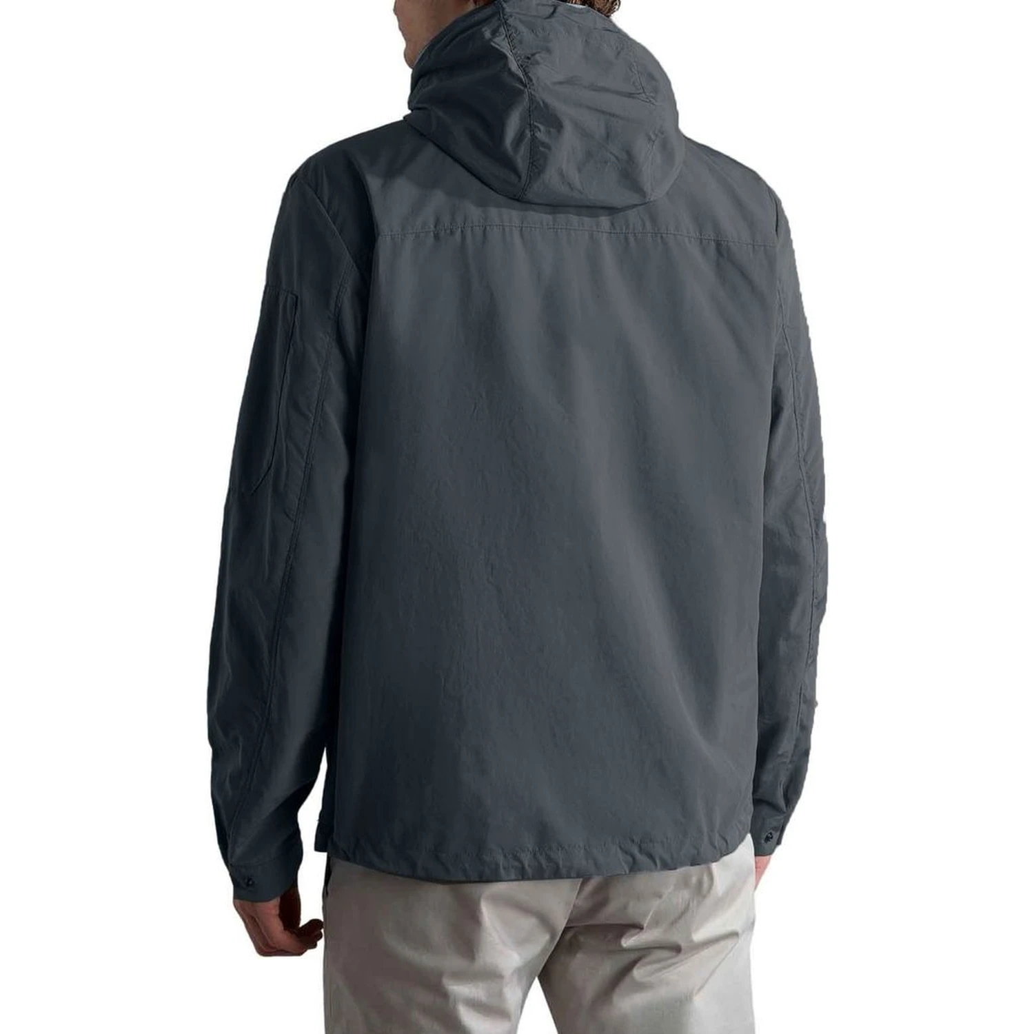 Gray Nylon Shell Jacket