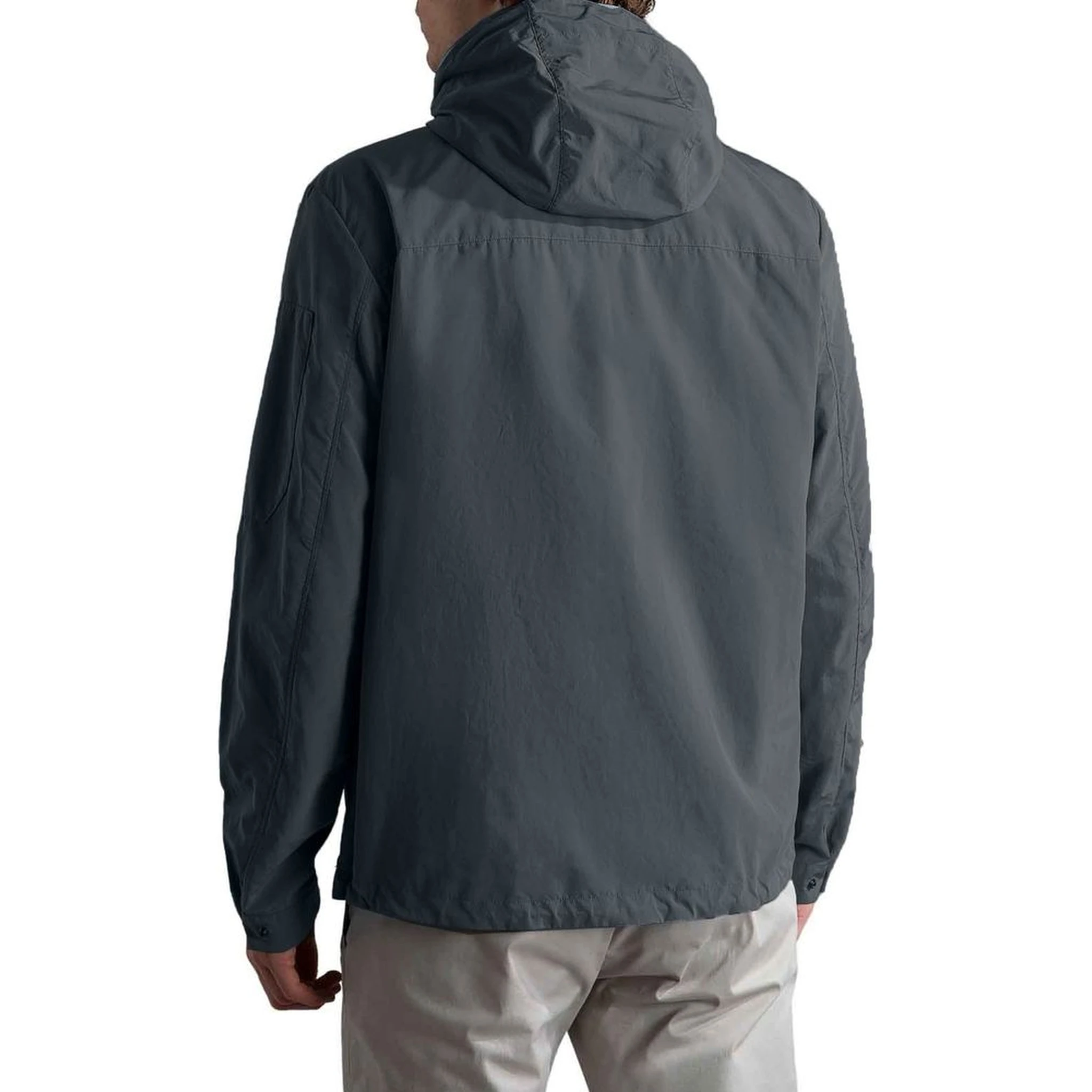 Gray Nylon Shell Jacket