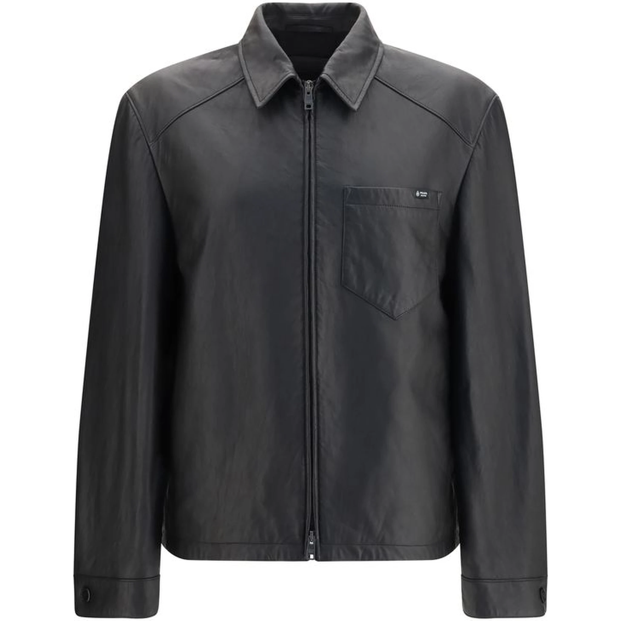 Black Lamb Ovis Aries Aries Leather Jacket