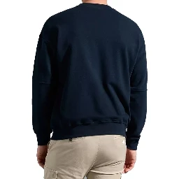 Blue Cotton Sweatshirt