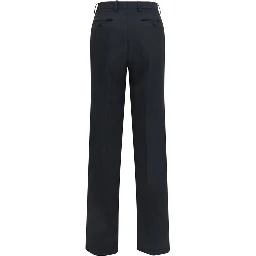 Black Wool Oves Aries Casual Pants