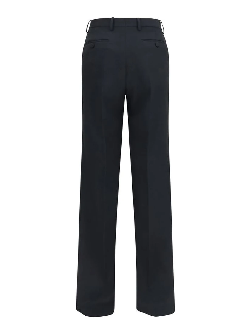 Black Wool Oves Aries Casual Pants