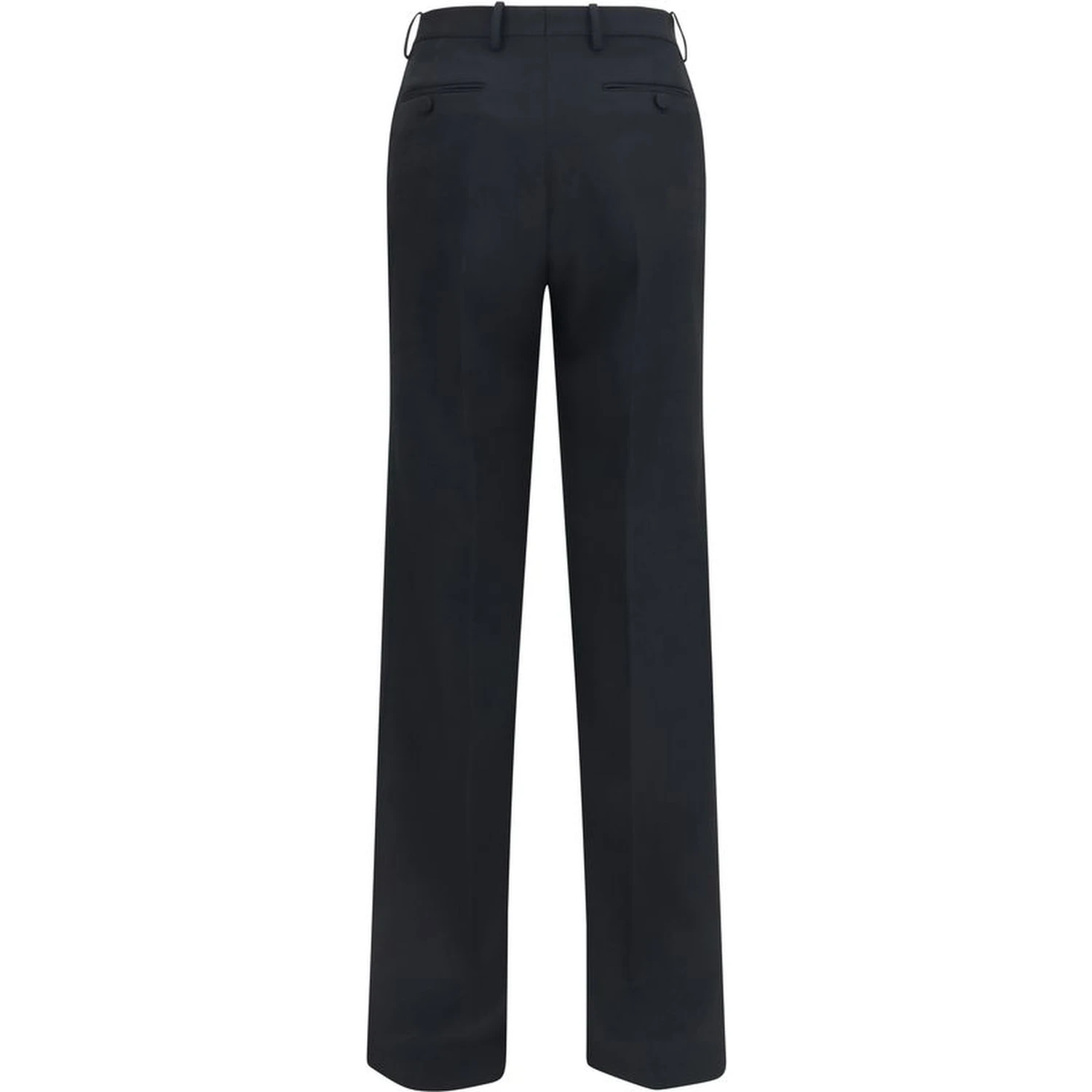 Black Wool Oves Aries Casual Pants