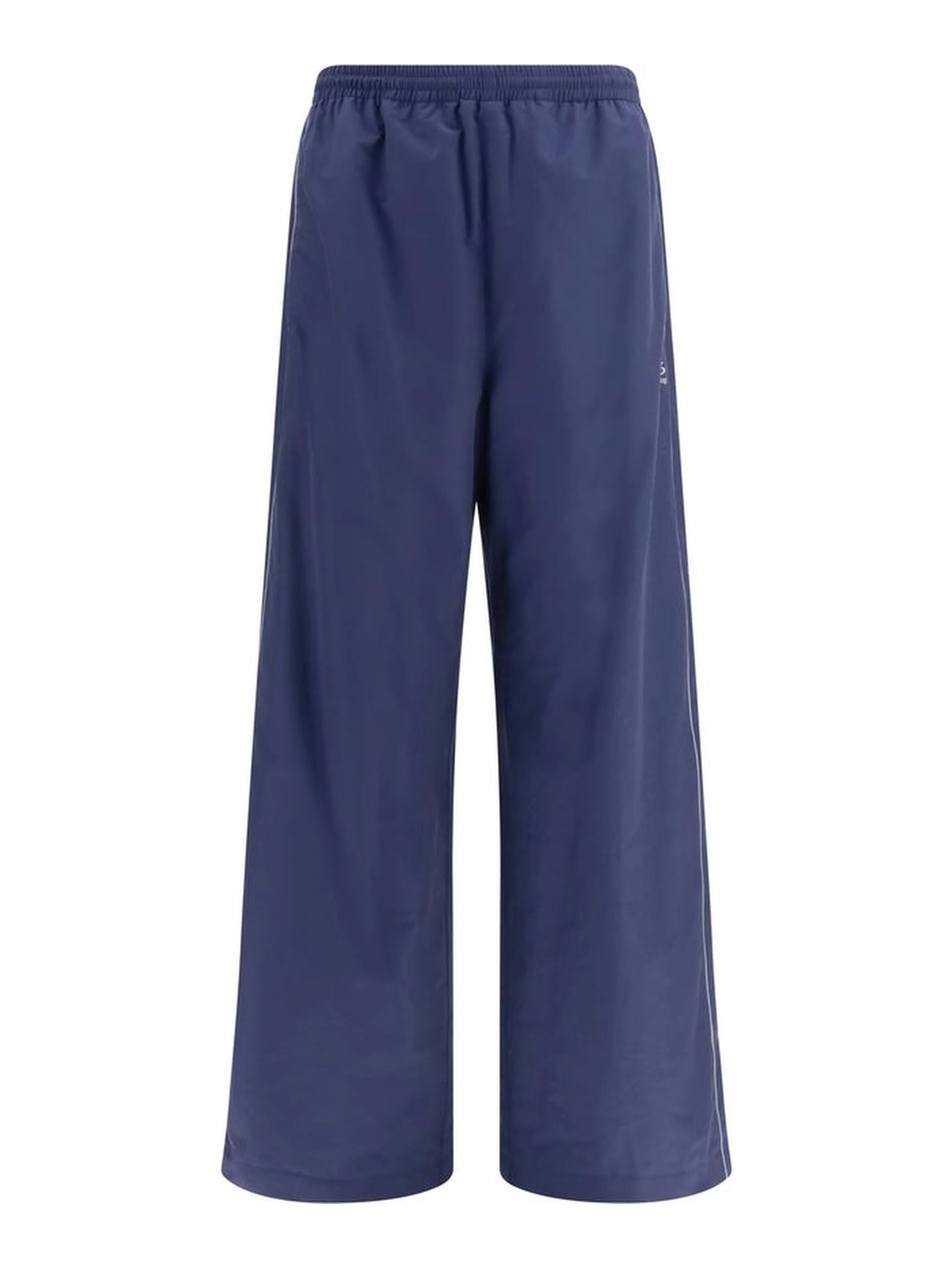 Blue Cotton Athletic Pants