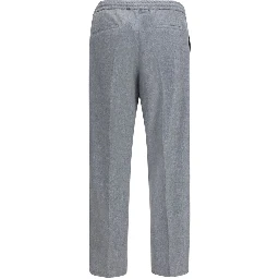 Gray Wool Oves Aries Casual Pants