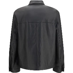 Black Lamb Ovis Aries Aries Leather Jacket
