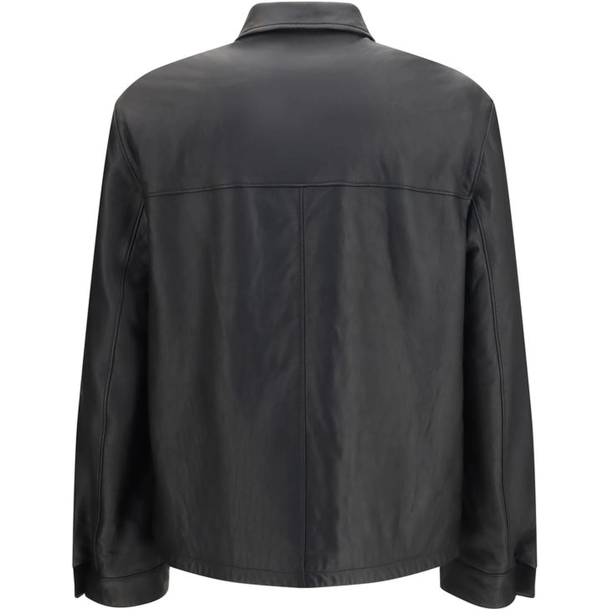 Black Lamb Ovis Aries Aries Leather Jacket
