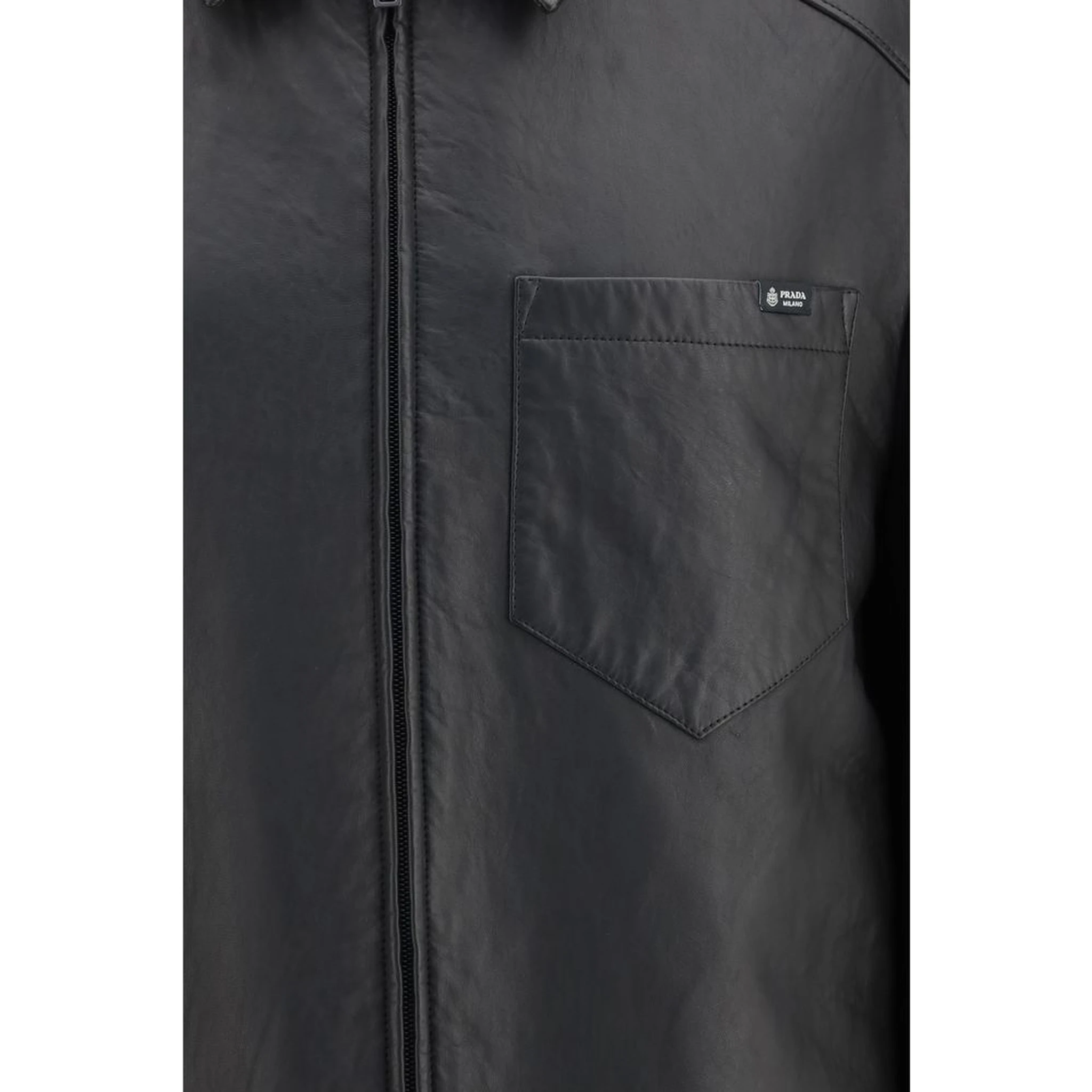 Black Lamb Ovis Aries Aries Leather Jacket