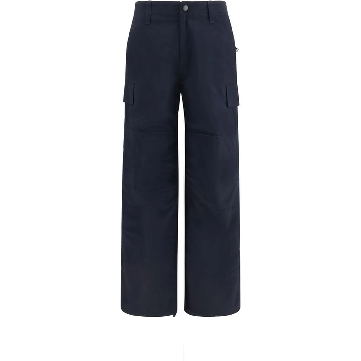 Blue Polyamide Cargo Pants