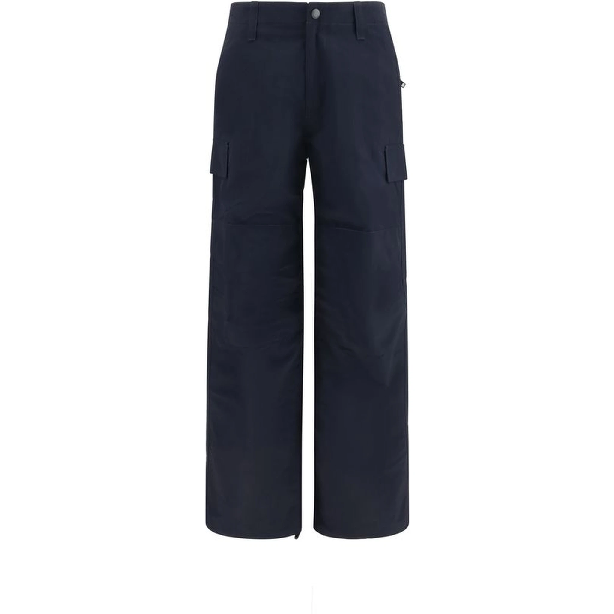 Blue Polyamide Cargo Pants